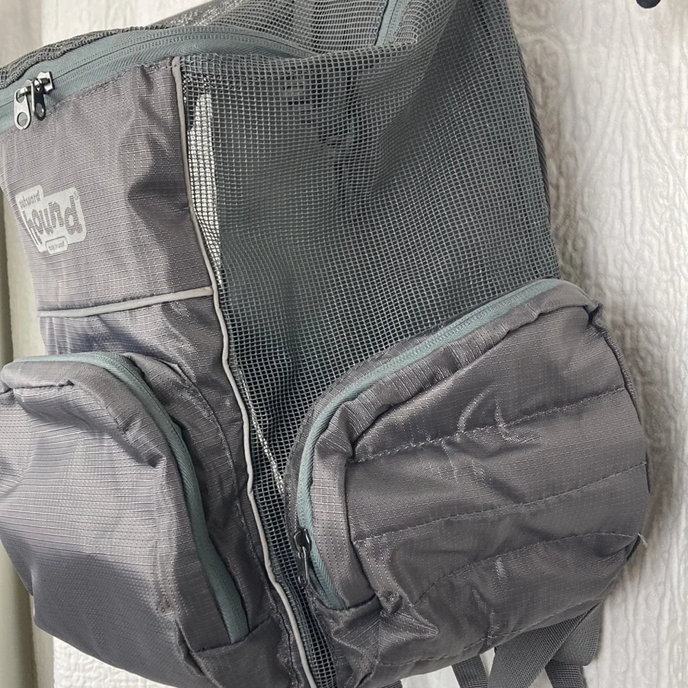 Outward Hound PoochPouch Dog Carrier Backpack, Gray up to 20lbs.